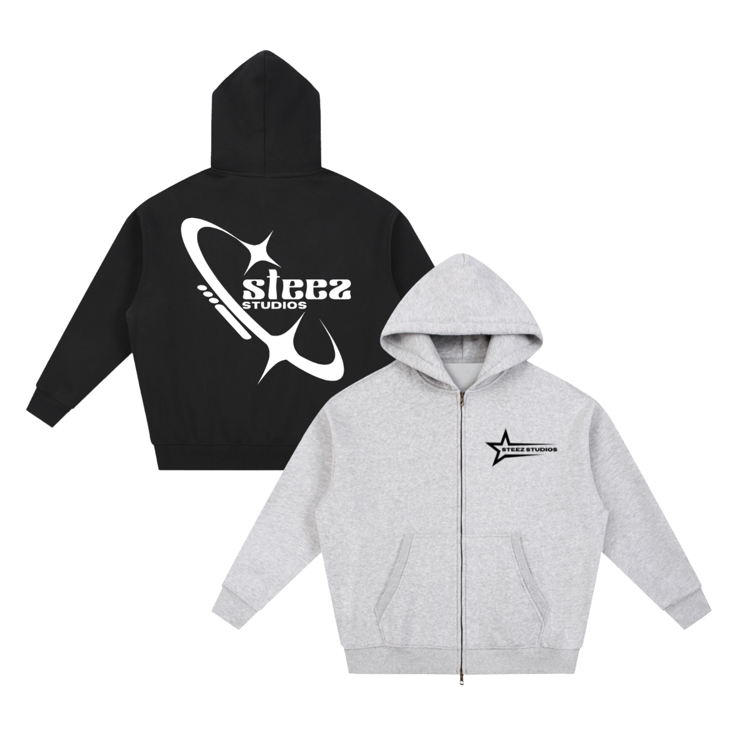 "COSMIC STEEZ" ZIP-UP HOODIE