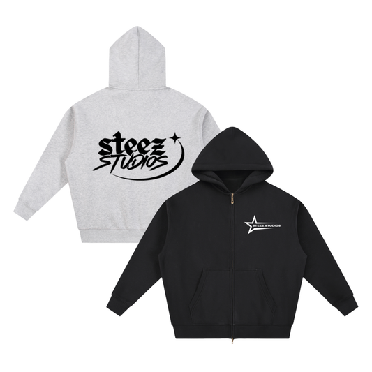 "STREET STEEZ" ZIP-UP HOODIE