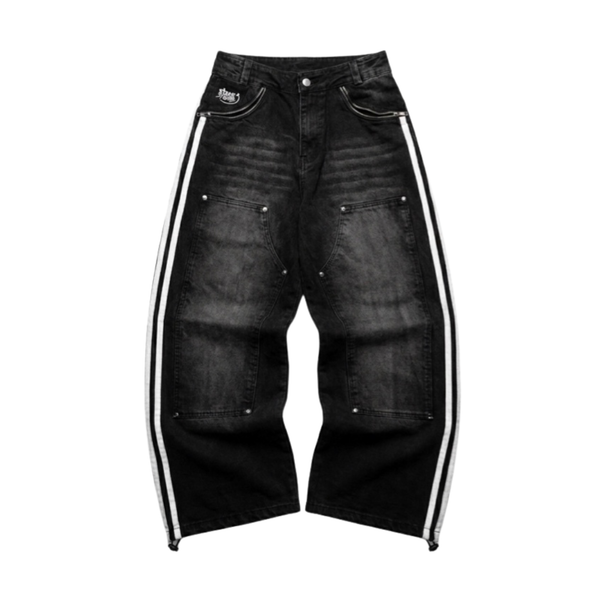 STEEZ LIGHT WASH BAGGY DENIM